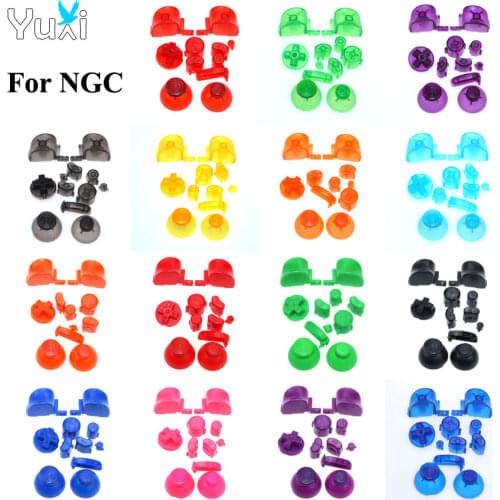 YuXi Analog Stick Cap Buttons Keypads Y X A B Z Buttons Joystick stick Caps for Nintend Gamecube For NGC controller