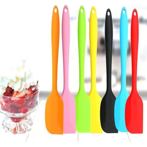 Kitchen Silicone Cream Butter Cake Spatula Mixing Batter Scraper Brush Butter Mixer Cake Brushes Baking Tool
