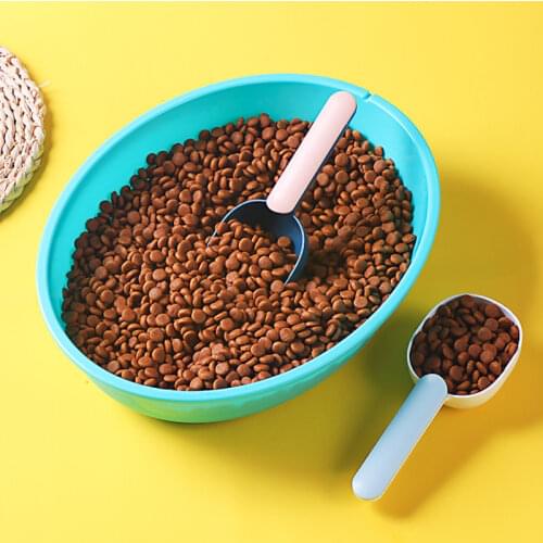 Pet Cat Dog Food Shovel Mutli-function Feeding Scoop Spoon with Sealing Bag Clip Creative Measuring Cup