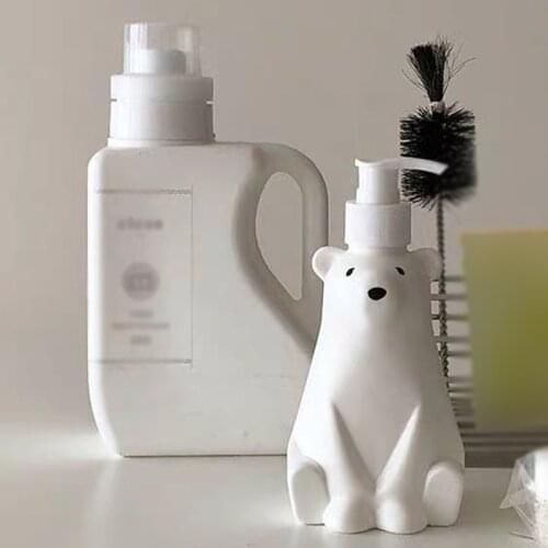 Bear Shape Kitchen Soap Dispenser Liquid Shampoo Shower Gel Lotion Dispensing Bottle Hand Sanitizer Cute Press Pumps