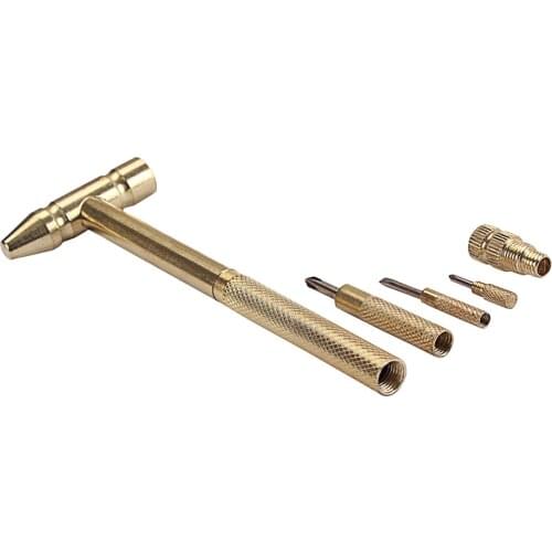 Metal 5in1 Screwdriver Hammer For Craft Jewelry Watch Musical Instruments Tool