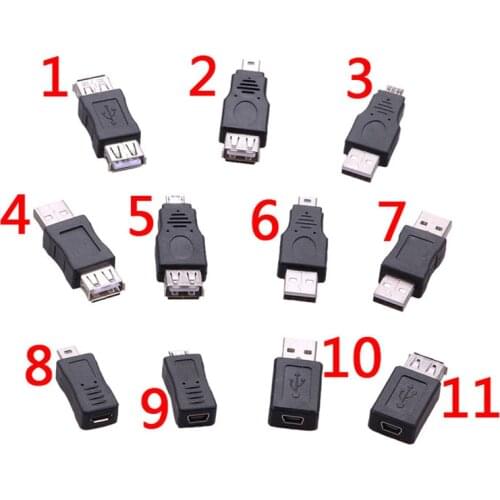 Mini usb OTG 5pin F/M Mini Changer Adapter Converter USB Male to Female Micro USB Adapter USB 2.0 Gadgets Phone Converter