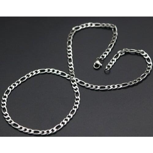 Wholesale Fashion Mens Titanium Stainless Steel Flat O Link Chain Necklace 8.6-36inch Long,5mm Wide Big Necklaces For women boy