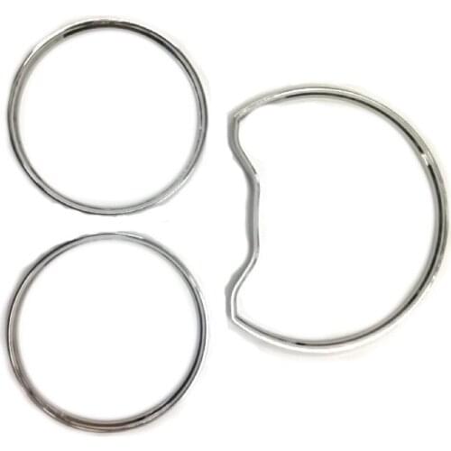 Chrome Dash Board Gauge Ring Set for Mercedes Benz W210 95-99