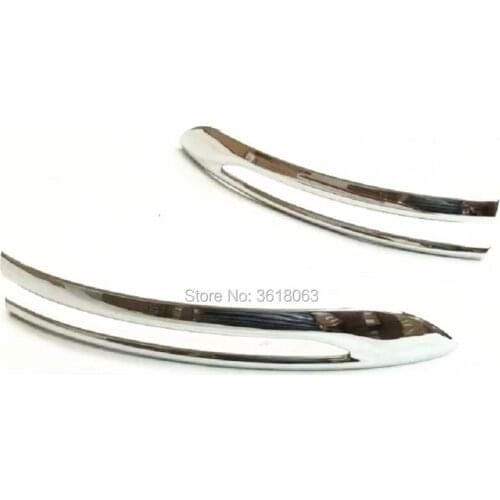 For Nissan Leaf 2015 2016 2017 ABS Chrome Door Side Mirror Rearview Strip Cover Trim StickersCar Styling Decoration Accessories