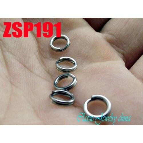 Wholesale 6mm stainless steel key-ring Key Chain jewelry DIY accessories parts 100pcs ZSP191
