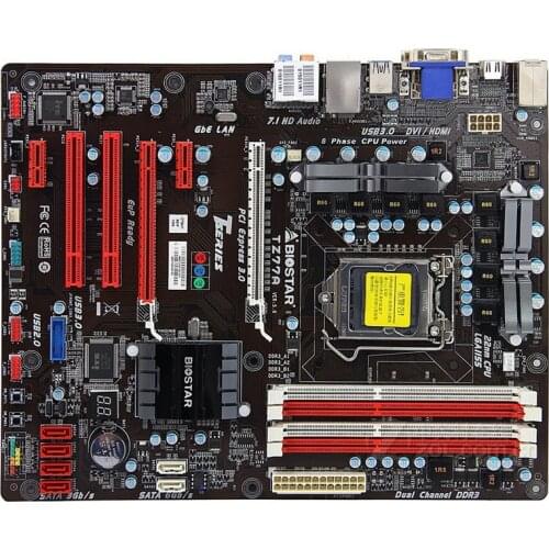 Original motherboard for Biostar TZ77A LGA 1155 DDR3 32GB USB2.0 USB3.0 boards Z77 Desktop motherborad Free shipping