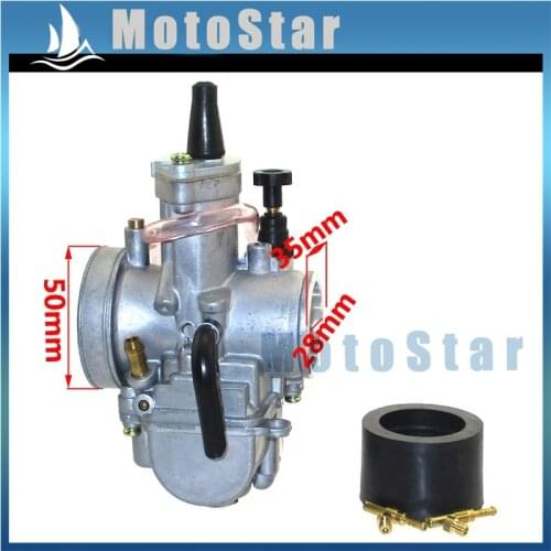 PWK 28MM Flat Side Carburetor For Honda RTL250 CR80 NSR80 CR85R CR125 NSR125 Suzuki RM65 RM80 RM85 Kawasaki KX80 KX100 KX125