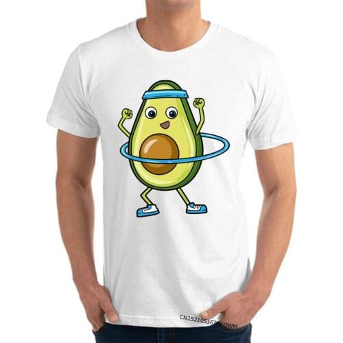 Casual Fashion T Shirt for Men Gift Tops T Shirt Avocado Fitness Sports Game Latest Slim Fit Tee-Shirt Round Neck 100% Cotton