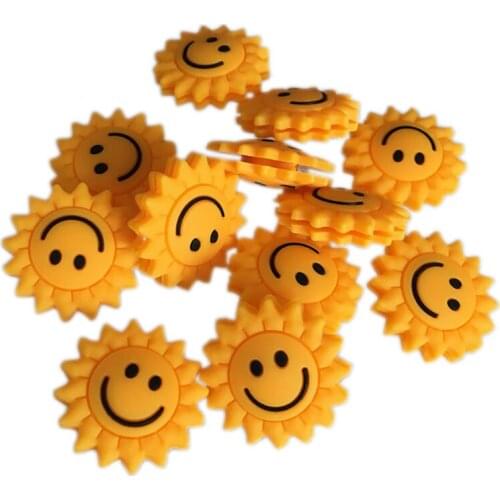 Powerti 20PCS Tennis Dampener Vibration Sunflower Pattern Tennis Men Machine Stringer Accessories