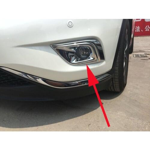 Fog Light Front Chrome Cover Trim for 2015-2018 Nissan Murano Molding Car Accessories Decoration Style