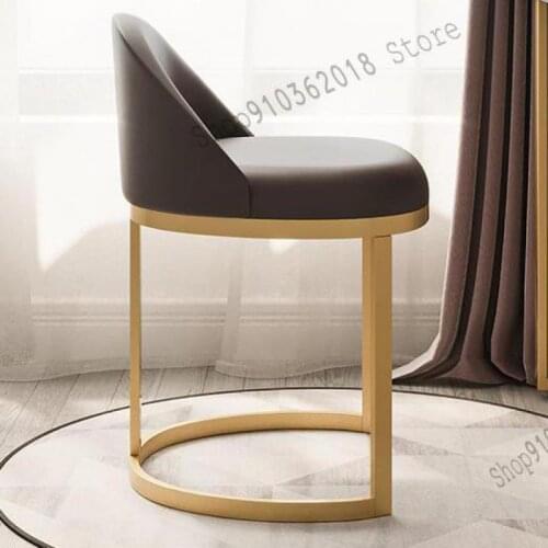 Bedroom Light Luxury Dressing Stool Backrest Modern Minimalist Makeup Stool Ins Wind Nordic Net Red Dressing Table Stool Chair
