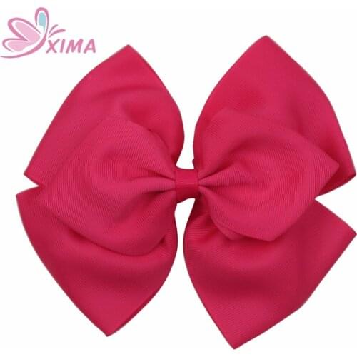 XIMA 1PC Retail 6''Grosgrain Ribbon Hair Clip with Alligator Big Hair Bows Fashion Girls Hairpins For Kids Teens Women Headwear