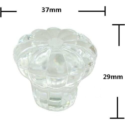 Modern White Pumpkin Handle Plastic Knobs and Handles Door Handle Cupboard Drawer Kitchen Pull Knob Furniture Acrylic,37*29mm