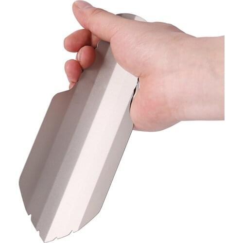 Lixada Titanium Camping Shovel Titanium Garden Hand Shovel Camping Trowel Outdoor Hiking Backpacking Trowel