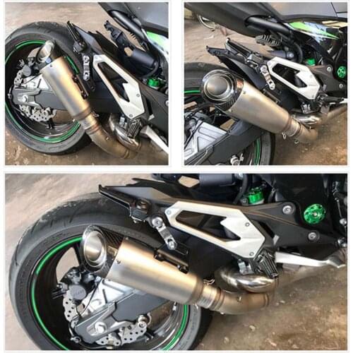 Universal 51mm 60mm Motorcycle Exhaust Pipe Muffler Escapamento de moto for R6 R1 R25 CBR600 Z750 S1000 Tubo Escape Moto Slip-on