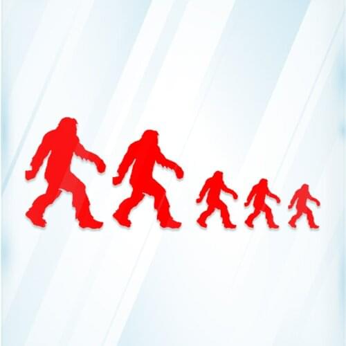 Sasquatch stick figure family bigfoot Vinyl Decal Sticker funny Nobody window new 18x6cm