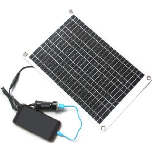 T3LB Outdoor Phone Battery Power Bank 15W ETFE Flexible Solar Panel with USB Port Camping Charging Battery