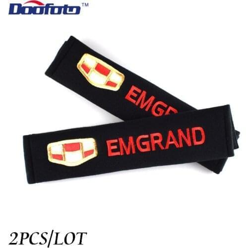 Doofoto Car Seat Belt Cover Shoulder Protective Case For Geely Emgrand 7 X7 EC7 Atlas Boyue CK2 GC6 Parts LC Accessories Styling