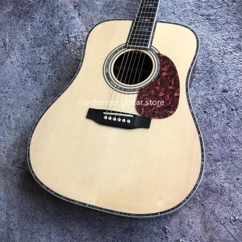 Factory 41 inch D model acoustic Guitar,AAA solid spruce top,ebony fretboard, electric guitarra acoustic,Free shipping