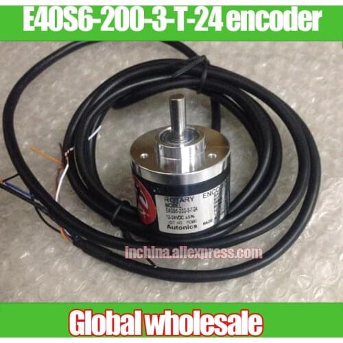 1pcs E40S6-200-3-T-24 encoder for Autonics / 200 line pulse encoder / DC24V rotary encoder