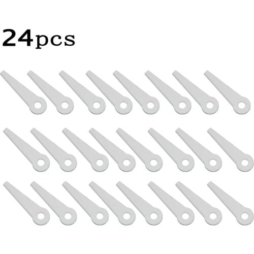 24pcs Plastic Cutting Leaves For Stihl Polycut 6-3,20-3,10-3,41-3 Length 110mm String Trimmer Blades Garden Tool Parts