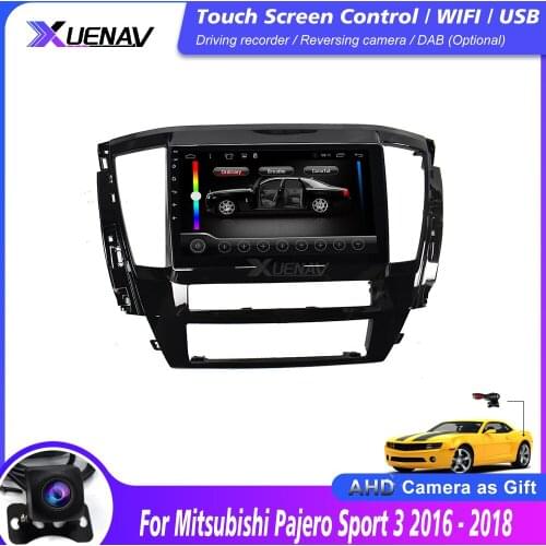 Tesla Style Autoradio For Mitsubishi Pajero Sport 3 2016 - 2018 Car Radio Multimedia Video Player GPS DVD Navigation