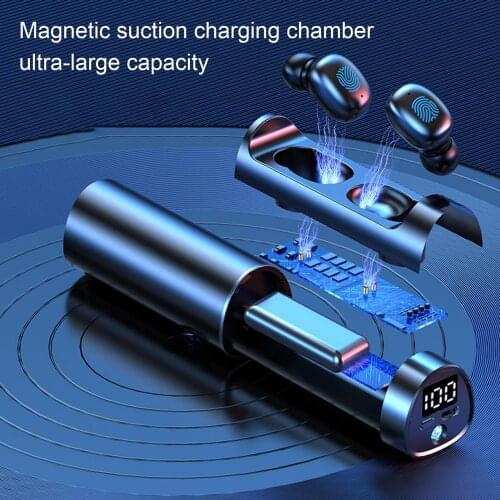 Wireless Bluetooth 5.2 Headphones Waterproof Touch Control Stereo HiFi Earbuds In-Ear Noise Reduction Sports Music Earphones