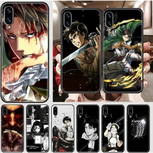 Attack On Titan Phone case For Huawei Honor 6 7 8 9 10 10i 20 A C X Lite Pro Play black tpu Etui silicone cell cover luxury
