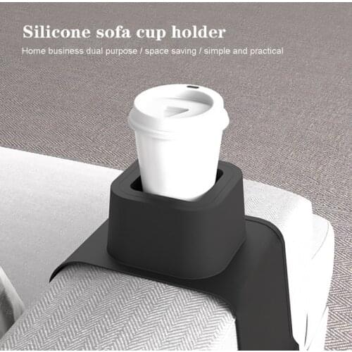Sofa Armrest Drinking Holder Coffee Cup Mat for Car Creative Non-slip Silicone Lazy Pad Foldable And Moveable Coaster