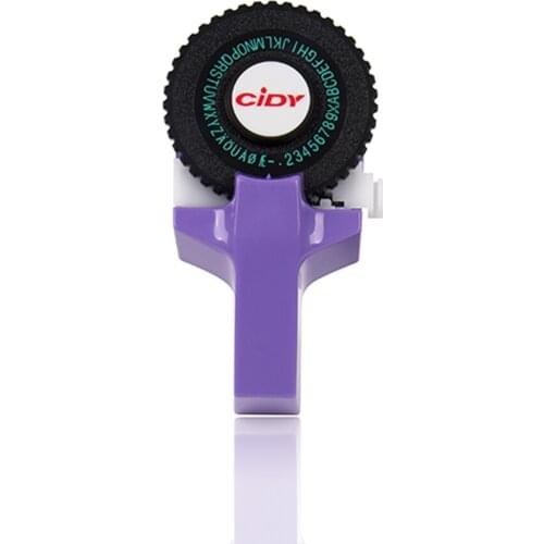 Purple 3D Embossing Label Maker for MOTEX E101 Upgrade Version C101 Mini DIY Manual Typewriter fit for 9mm 3D label Tape