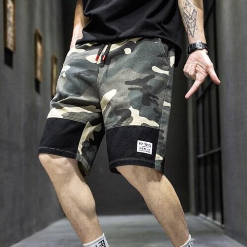 Cotton Shorts Mens Capris Loose Camouflage Trend Summer Leisure Sports Pants Beach Big Underpants Military Streetwear Gym Hot
