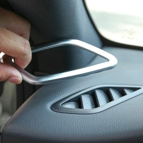 For Mercedes Benz CLA GLA Class W117 X156 2013-2019 ABS Chrome Dashboard Air Conditioning Vent Trim Stickers Accessories