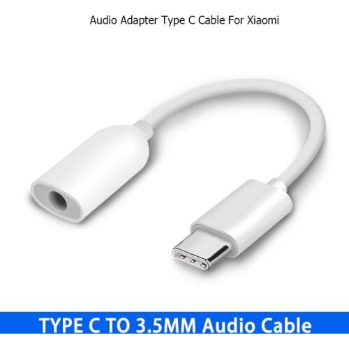 Original Xiaomi Type C 3.5 Jack Earphone Cable USB C to 3.5mm AUX Headphones Adapter Audio cable For CC9 CC9e Mi 9 9SE 9T 8 8SE