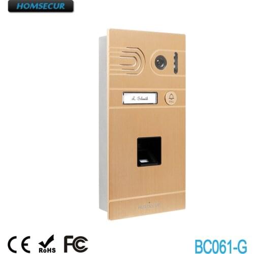 HOMSECUR BC061-G Outdoor Camera with Fingerprint Supported for HDK Series Video Door Phone System