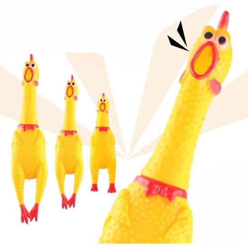 Glue scream chicken creative whole person pet toy vent