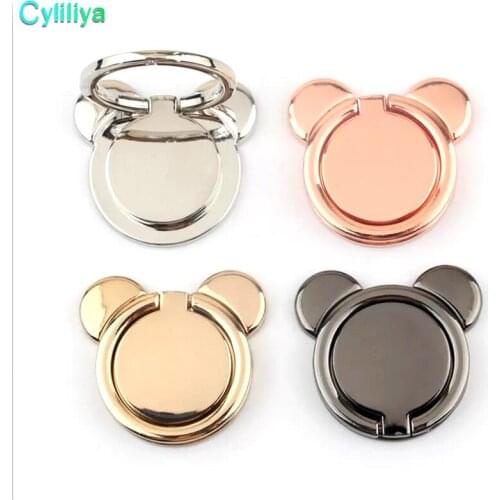 300pcs Finger Ring Mobile Phone Holder Bracket Metal Lazy Ring Buckle Bracket 360 Degree Stand Holder with retail package