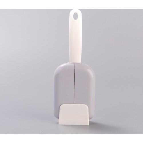 Creative Rice Spoon & Holder Stand Automatic Opening & Closing Anti Dust Stand-up Storage Rack Kitchen Tool Non-stick Rice scoop