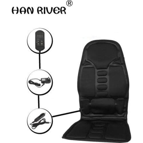 Neck Back Massage Heat Cushion Home Car Magnetic Field Lumbar Heat Vibrate Cushion Neck Massage Chair Massage Relaxation