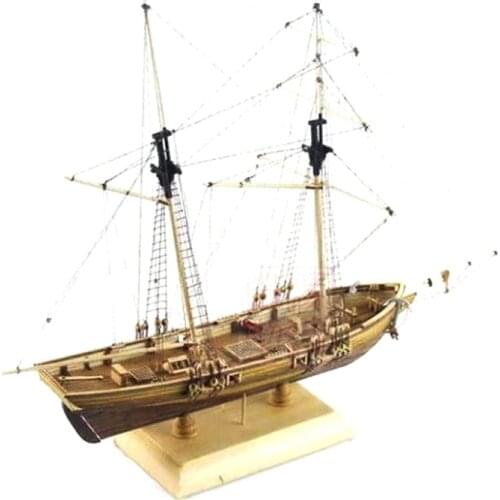 1:70 Scale Sailboat Model DIY Ship Assembly Model Kits Classical Handmade Wooden Sailing Boats Children Toys Gift