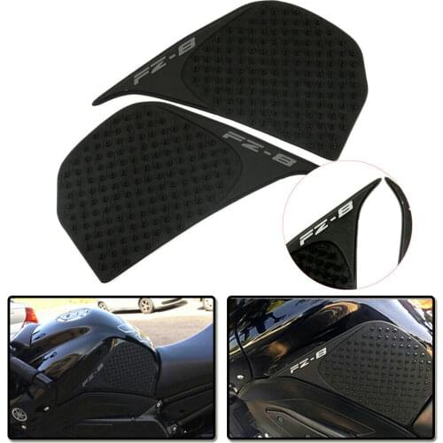 Motorcycle Anti slip Tank Pad Side Sticker Protector Gas Knee Grip Traction Decal For Yamaha FZ6 FZ-6 FZ8 FZ-8