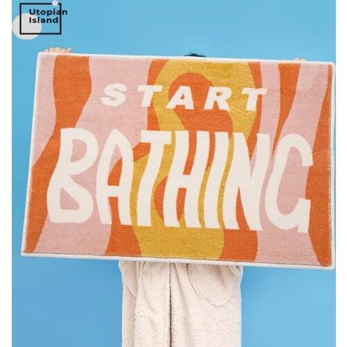 Water Absorbent Bathroom Mat For Home Whtie Carpet For Living Room Bath Mat Anti Slip Baby Rugs Plush Carpets Furry Bath Mat