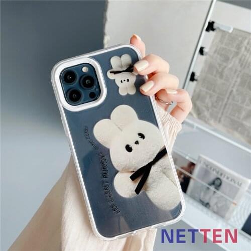 Cute Cartoon Rabbit Clown Man Transparent NEW Soft Cases For iPhone 11 12 Pro Max X XS XR 7 8 Plus Protector Cover Phone Case