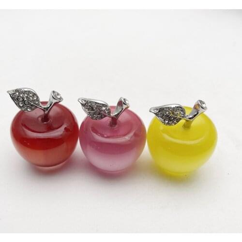 Fashion cats eye stone Apple ornaments mixed Necklace Pendant Earrings Jewelry making Charm accessories wholesale 3pc