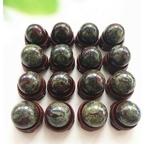 Dropshipping 1 Piece Natural Dragon Blood Stone Quartz Crystal Sphere Ball Healing Decoration Natural Quartz Crystals Lucky Ball