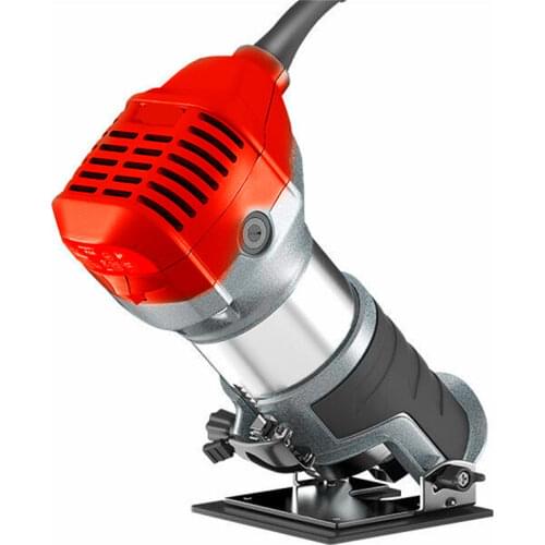 Adjustable Balance Trimmer Base Shield Wood Work Shank Trim Router Edge Molding 220V 800w Electric Hand Trimmer Woodworking Tool