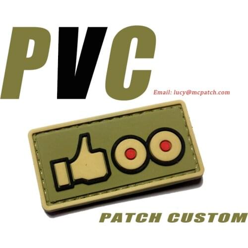 Custom Logo PVC Patches Clothing Iron on Patches Hook and Loop soldier police 2D 3D rubber patches Cheap Applique for jacket DIY