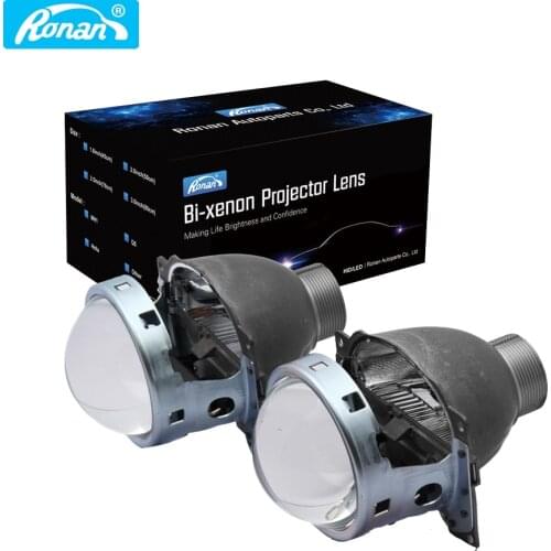 RONAN 2pcs 3.0'' Bi-xenon HID H4 Projector Lens Q5 use xenon bulb D2H Quick Install for Car headlight Free shipping