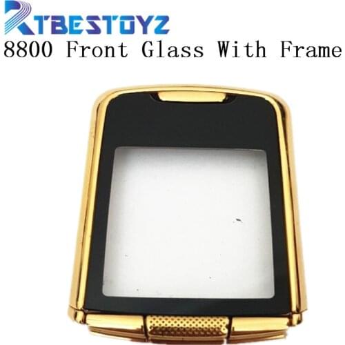 RTBESTOYZ New LCD Front Glass Screen Outer Lens With Frame For Nokia 8800
