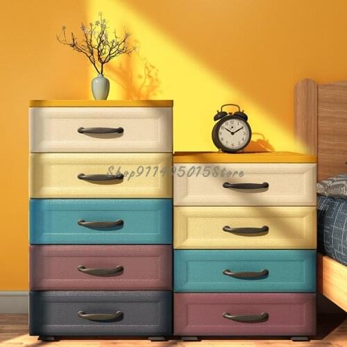 Increase European-style Drawer Storage Cabinet Finishing Cabinet Baby Wardrobe Baby Storage Thickened Five-drawer Cabinet